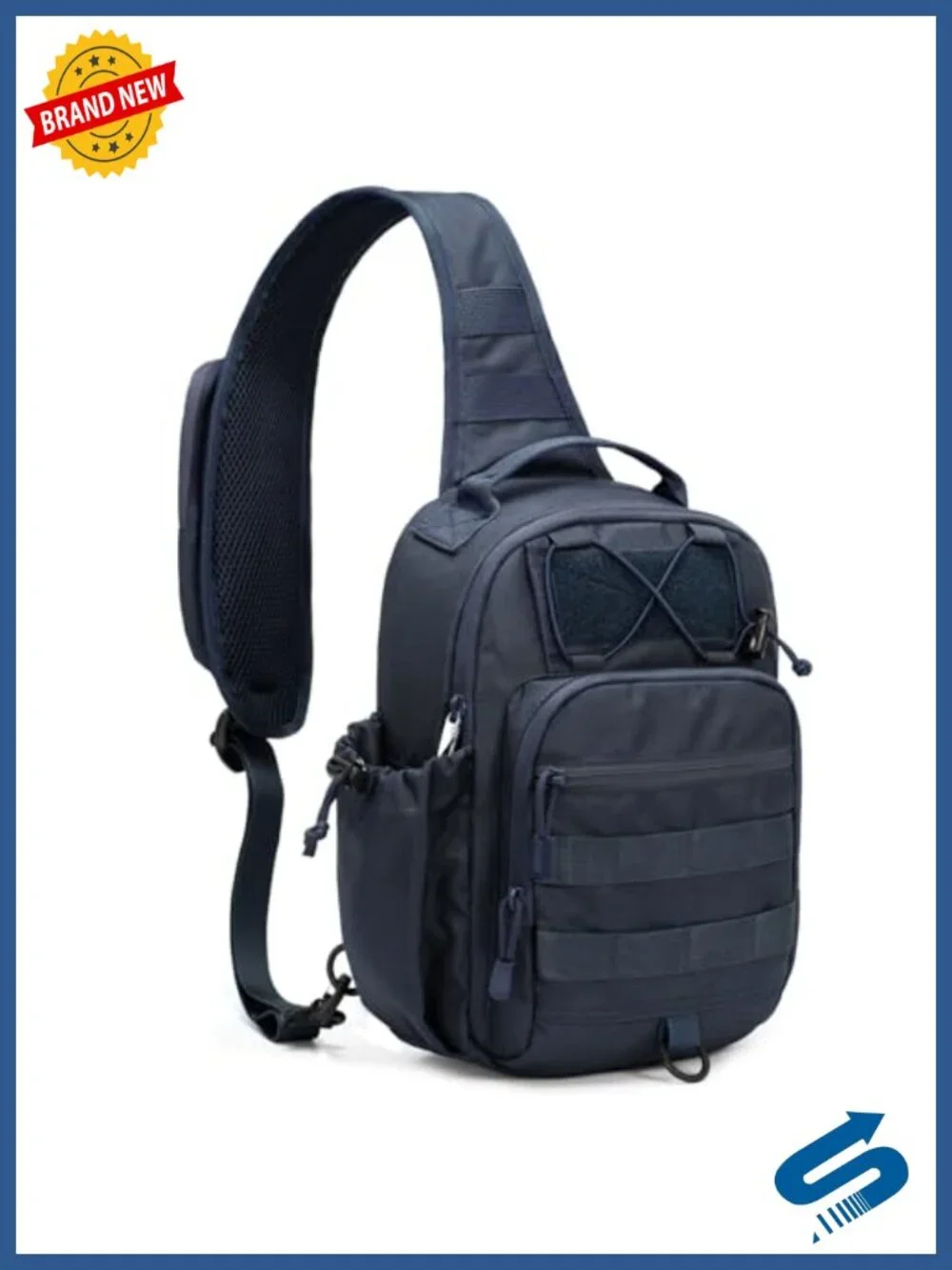 Tactical Sling Bag Anti-Theft RFID Blocking EDC Molle Crossbody Shoulder Bag